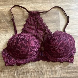 VS PINK Racerback Lace Push-up Bra (32B)